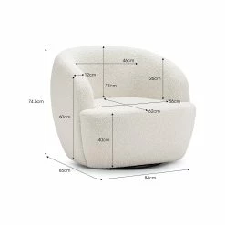 Best deal π Australia Sale - L3 Home Cuddle Boucle Cream Designer Swivel Armchair β€οΈ 21 Best deal π Australia Sale - L3 Home Cuddle Boucle Cream Designer Swivel Armchair β€οΈ -L3 Home Sales 01a0fcd04d9c466f8a105ad25ce3ca6f
