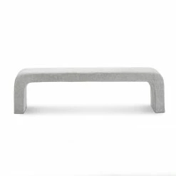 Brand new ✨ L3 Home Harper 160cm Hail Grey Designer Arch Curved Bench Seat Light Grey - To Australia 🧨 -L3 Home Sales 03e9528516bd4db4884dbb13203e324f