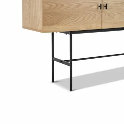 Brand new 👍 Australia Sale - L3 Home Xaviar Array Natural Oak & Black 3 Door Sideboard Buffet 😀 -L3 Home Sales 07a766c195b14b15a7dbe1adb0327b52