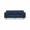 Promo 😉 Australia Sale - L3 Home Kirra 3 Seater Indigo Blue Mid-Century Tufted Velvet Sofa Midnight Blue 💯
