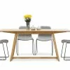 Cheap 😀 Australia Sale - L3 Home Manhattan 5 Piece Natural Oak Dining Set With Grey Sadel Fabric Chairs ✨ -L3 Home Sales 0aa4826fe11944ae9d0828beb13fce5b