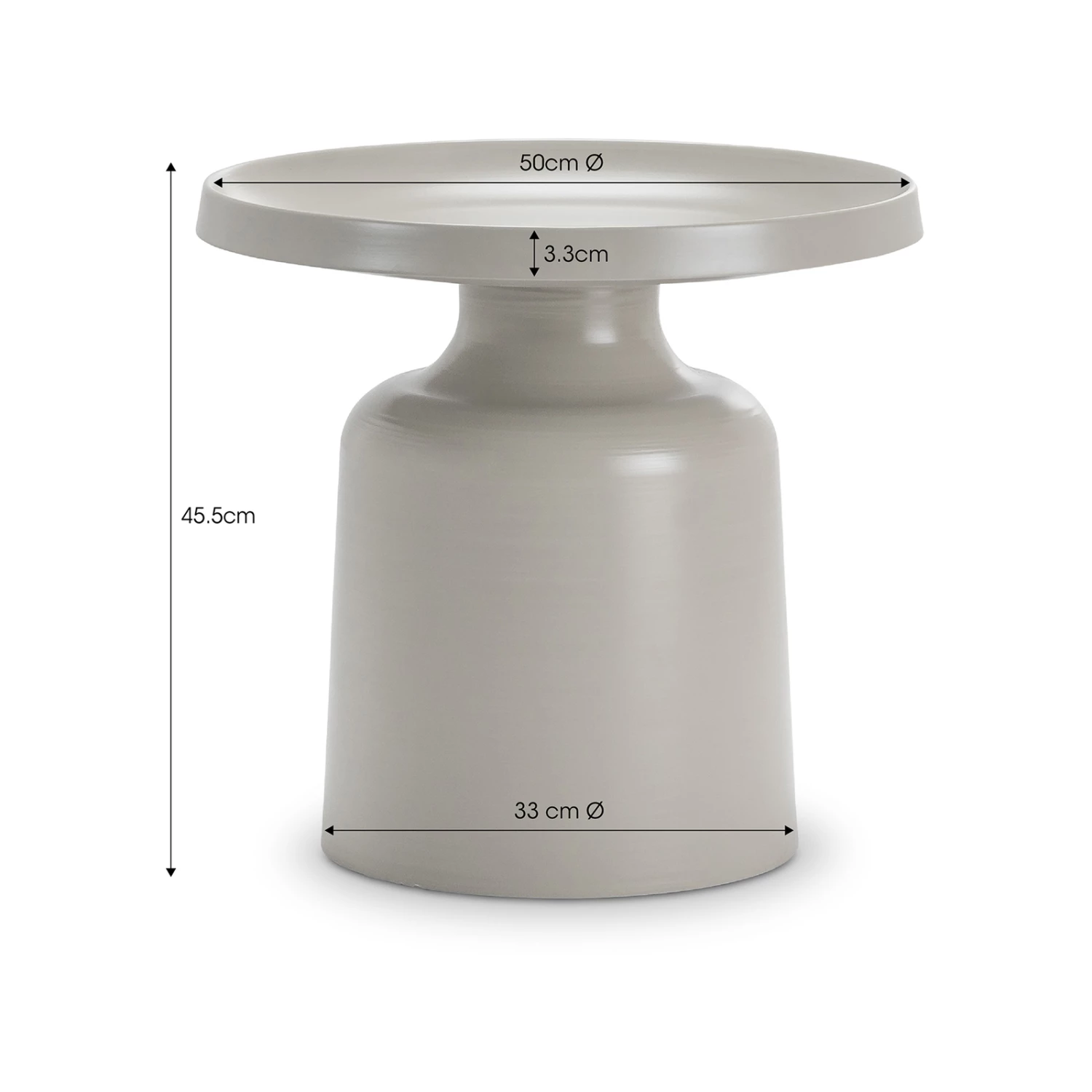 Best Sale π€© Australia Sale - L3 Home Palemo Round Dove Grey Steel Pedestal Tray Side Table Light Grey β¨ 8 Best Sale π€© Australia Sale - L3 Home Palemo Round Dove Grey Steel Pedestal Tray Side Table Light Grey β¨ - Image 6