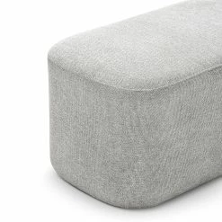 Discount 🛒 L3 Home Podd 80cm Hail Grey Rectangle Rounded Ottoman Bench Stool Light Grey - To Australia 🥰 -L3 Home Sales 0cfae9eed8a144b49fe613e2b6eb6514