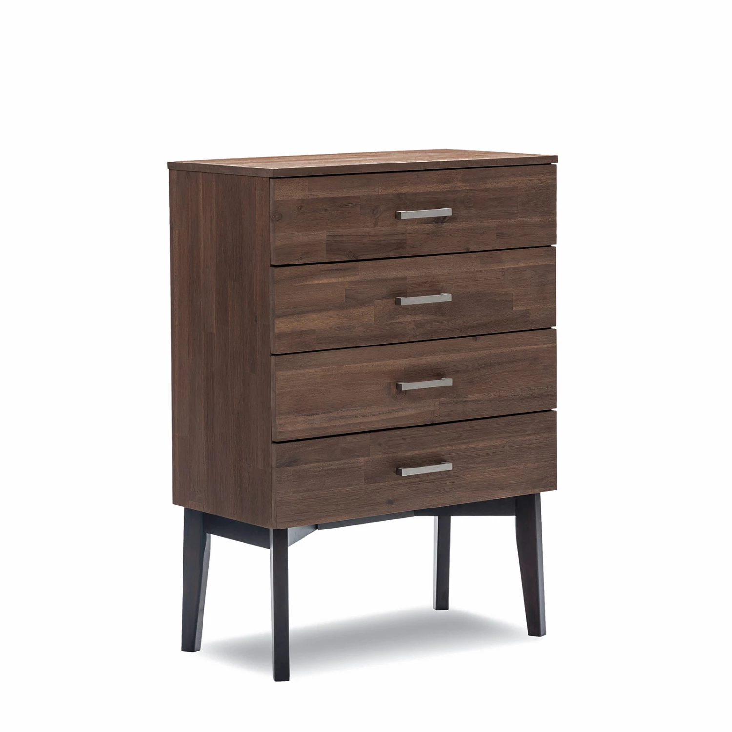 Promo β L3 Home Selena 4 Drawer Acacia Oak Tallboy Chest Dark Brown - To Australia π 3 Promo β L3 Home Selena 4 Drawer Acacia Oak Tallboy Chest Dark Brown - To Australia π