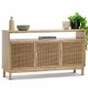 Best Pirce 🥰 Australia Only - L3 Home Atlanta Rattan & Mindi Wood Sideboard Buffet Natural 💯 -L3 Home Sales 145f74f986c24fcc9b74d8d54f64e585