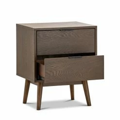 Best Sale 🌟 Australia Sale - L3 Home Stella Walnut 2 Drawer Bedside Table Brown 🛒 -L3 Home Sales 14ccf0ea2ada4337bc9a09c508d82768