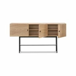 Brand new 👍 Australia Sale - L3 Home Xaviar Array Natural Oak & Black 3 Door Sideboard Buffet 😀 -L3 Home Sales 165991197f354f63a65146b78078360b