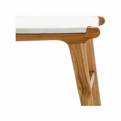 Promo 🌟 L3 Home Casey Set Of 2 White Flat Leather Natural Teak Wood Dining Chairs - To Australia 🛒 -L3 Home Sales 17c3d6ccd8af4b5584ab81fc4b66fab5