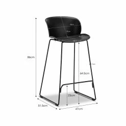 Cheap π₯ L3 Home Koa Set Of 2 Black High Back Sled Barstools With Steel Legs - To Australia β 21 Cheap π₯ L3 Home Koa Set Of 2 Black High Back Sled Barstools With Steel Legs - To Australia β -L3 Home Sales 18c0ff43bdad453186871bf86775f261