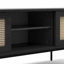 Top 10 ✔️ Australia Sale - L3 Home Fenton Woven Rattan 3 Door TV Entertainment Unit In Natural Oak Wood Black 😍 -L3 Home Sales 19a84b49ddfd49d28fcf2e3418b6d78d