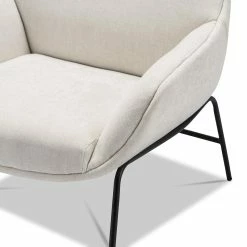 Discount 😉 L3 Home Mii Pearl White Designer Occasional Lounge Fabric Armchair - To Australia 😀 -L3 Home Sales 1ad05d9e776449fd8214237db0b967b7