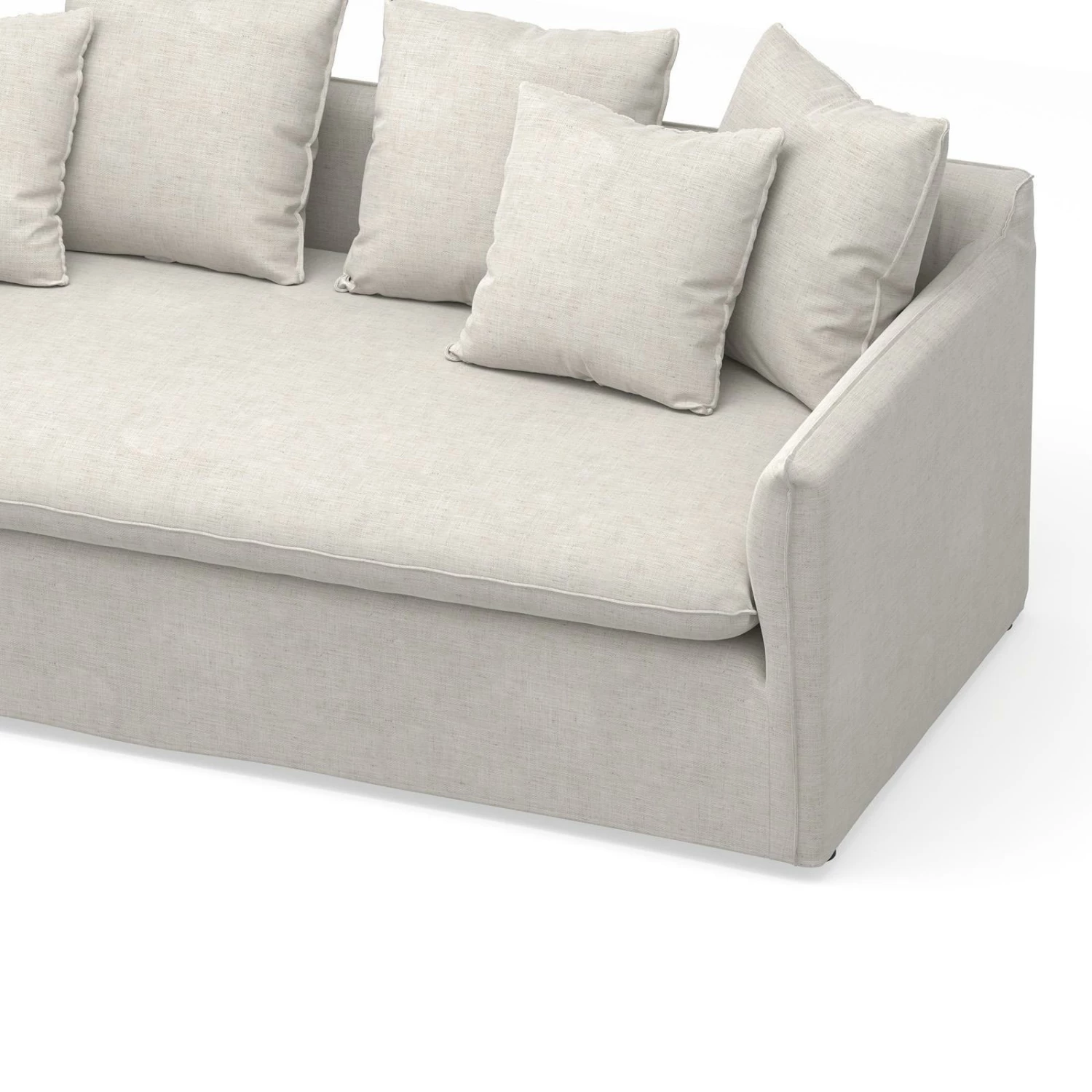 Budget π Australia Sale - L3 Home Palms 3 Seater Natural Linen Feather Filled Slip Cover Sofa β 9 Budget π Australia Sale - L3 Home Palms 3 Seater Natural Linen Feather Filled Slip Cover Sofa β - Image 7