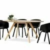 Deals ❤️ L3 Home Carol 5 Piece Natural Oak Dining Set With Replica Black Hay Scoop Chairs - To Australia ⭐ -L3 Home Sales 1f0c596acbe5410fa5a9ffe20bfb6928