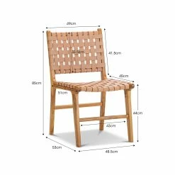 Brand new π L3 Home Casey Set Of 2 Nude Tan Woven Leather Natural Teak Wood Dining Chairs - To Australia π 21 Brand new π L3 Home Casey Set Of 2 Nude Tan Woven Leather Natural Teak Wood Dining Chairs - To Australia π -L3 Home Sales 20447701982d4959ab7e891f31cbb928