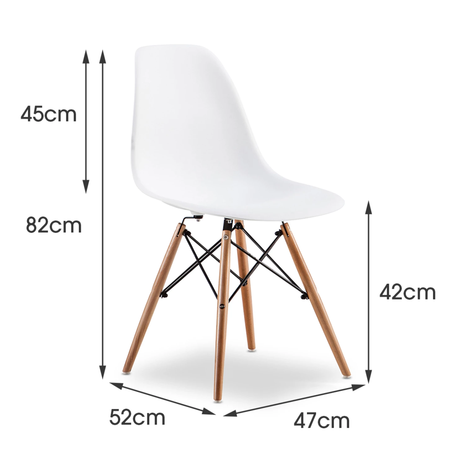 Buy π Australia Sale - L3 Home Milari 5 Piece Round Natural Oak Dining Set With Replica White Eames Chairs βοΈ 11 Buy π Australia Sale - L3 Home Milari 5 Piece Round Natural Oak Dining Set With Replica White Eames Chairs βοΈ - Image 9