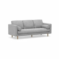 Best Sale 😉 Australia Sale - L3 Home Kirra 3 Seater Dove Grey Mid-Century Tufted Fabric Sofa Light Grey 😀 -L3 Home Sales 228e009efec549a5bc7ce722f87b88cf