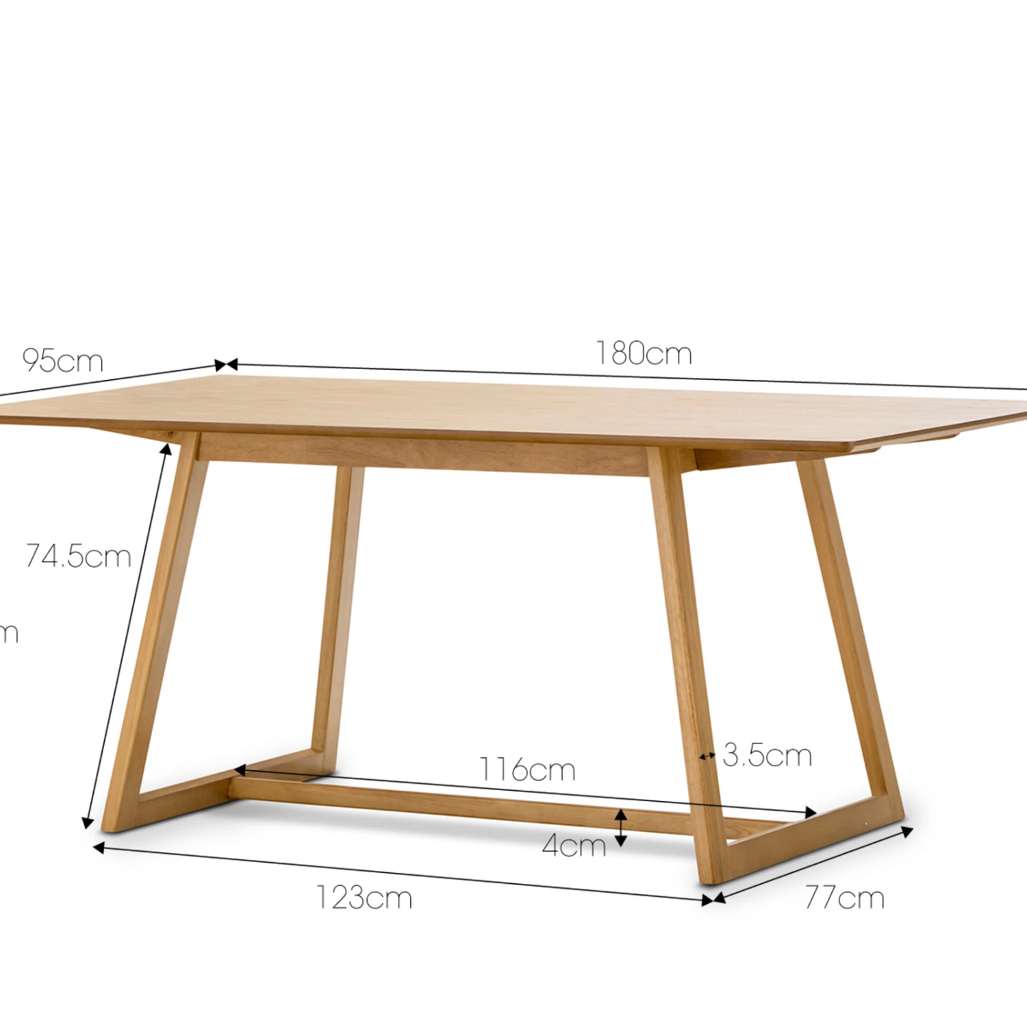 Best Pirce ⭐ Australia Sale - L3 Home Manhattan 5 Piece Natural Oak Dining Set With Replica Black Padded Eames Chairs ✔️ 11 Best Pirce ⭐ Australia Sale - L3 Home Manhattan 5 Piece Natural Oak Dining Set With Replica Black Padded Eames Chairs ✔️ - Image 9