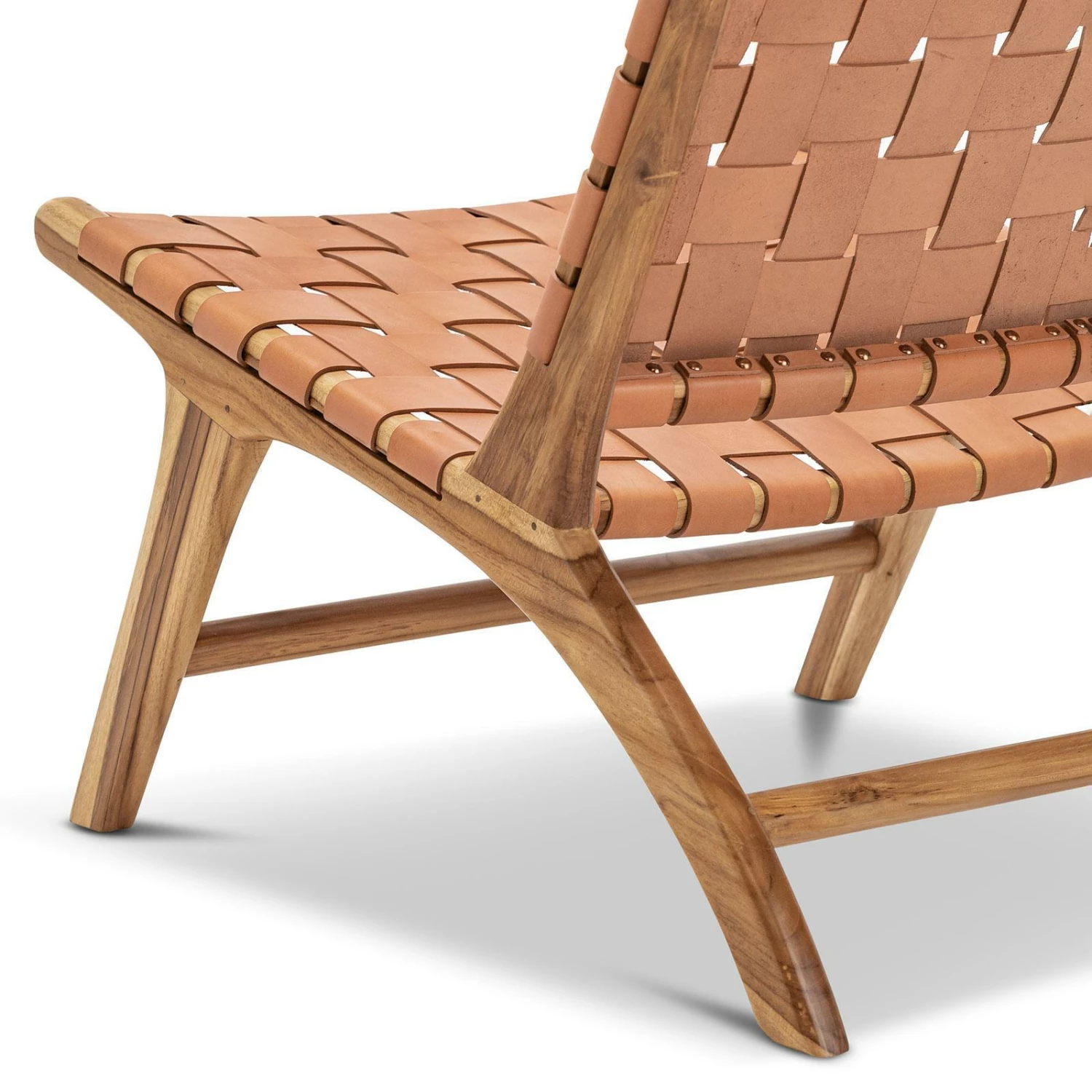 Cheapest π Australia Only - L3 Home Lazie Teak & Natural Tan Leather Strapping Lounge Chair 𧨠11 Cheapest π Australia Only - L3 Home Lazie Teak & Natural Tan Leather Strapping Lounge Chair 𧨠- Image 9