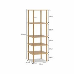 Budget π Australia Sale - L3 Home Rakie Five Tier Tall Display Shelving Unit In Natural Oak Wood π₯° 15 Budget π Australia Sale - L3 Home Rakie Five Tier Tall Display Shelving Unit In Natural Oak Wood π₯° -L3 Home Sales 2979c1248621407cb5e86c08d8f8941e