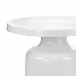 Buy 🔥 Australia Only - L3 Home Palemo Round Matte White Steel Pedestal Tray Side Table ✨ -L3 Home Sales 2cab4940149543be88a7a6a9749da1a4
