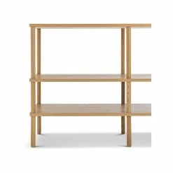 Deals 💯 L3 Home Rakie 120cm Wide Display Shelving Console Unit In Natural Oak Wood - To Australia 👏 -L3 Home Sales 2cc22ae067554535ad206b595120a526