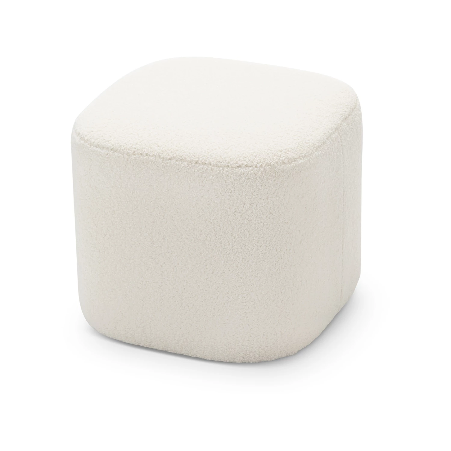 Best Pirce ✨ Australia Sale - L3 Home Podd 40cm Boucle Cream Square Rounded Ottoman Pouf Stool ⭐ 5 Best Pirce ✨ Australia Sale - L3 Home Podd 40cm Boucle Cream Square Rounded Ottoman Pouf Stool ⭐ - Image 3