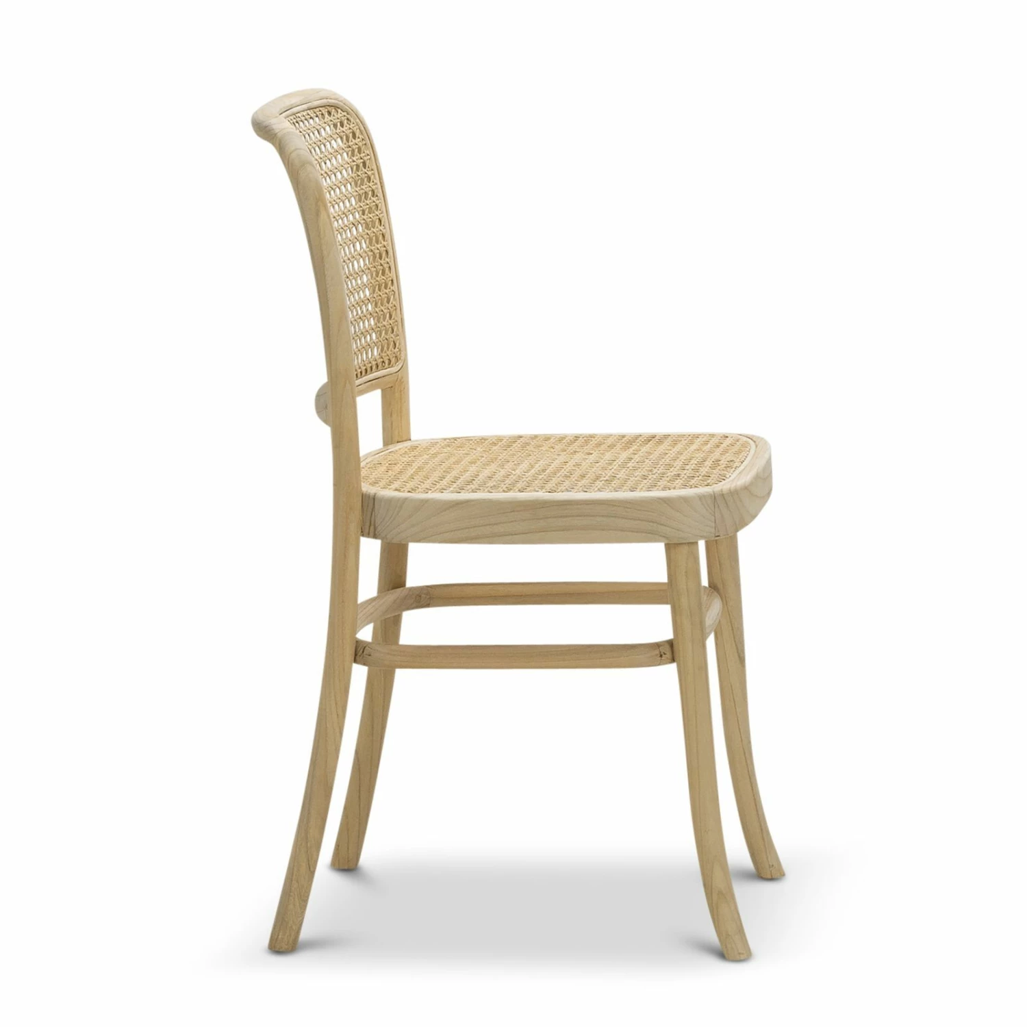 Best Sale π Australia Sale - L3 Home Prague Set Of 2 Natural Solid Teak Bentwood Cane Dining Side Chair π― 5 Best Sale π Australia Sale - L3 Home Prague Set Of 2 Natural Solid Teak Bentwood Cane Dining Side Chair π― - Image 3