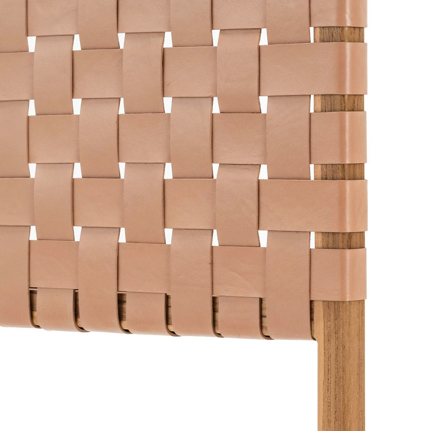 Wholesale 𧨠L3 Home Casey Queen Size Nude Tan Woven Leather Natural Solid Teak Wood Bedhead - To Australia π 7 Wholesale 𧨠L3 Home Casey Queen Size Nude Tan Woven Leather Natural Solid Teak Wood Bedhead - To Australia π - Image 5