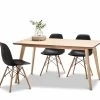Best reviews of 🌟 Australia Sale - L3 Home Bruno 5 Piece Natural Oak Dining Set With Replica Black Eames Chairs 💯 -L3 Home Sales 3446d323e9614f6099893fb3cb7852df