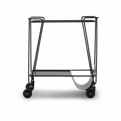 Coupon ⌛ Australia Sale - L3 Home Kian Matte Black Steel Bar Cart Drink Trolley 🎁 -L3 Home Sales 37348b7bb5354142bf1ed686350add6f