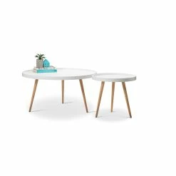 Top 10 🔥 Australia Sale - L3 Home Bolo White Round Tray Side Table 👍 -L3 Home Sales 3740ed53a1f5476ea9502ef679014bff