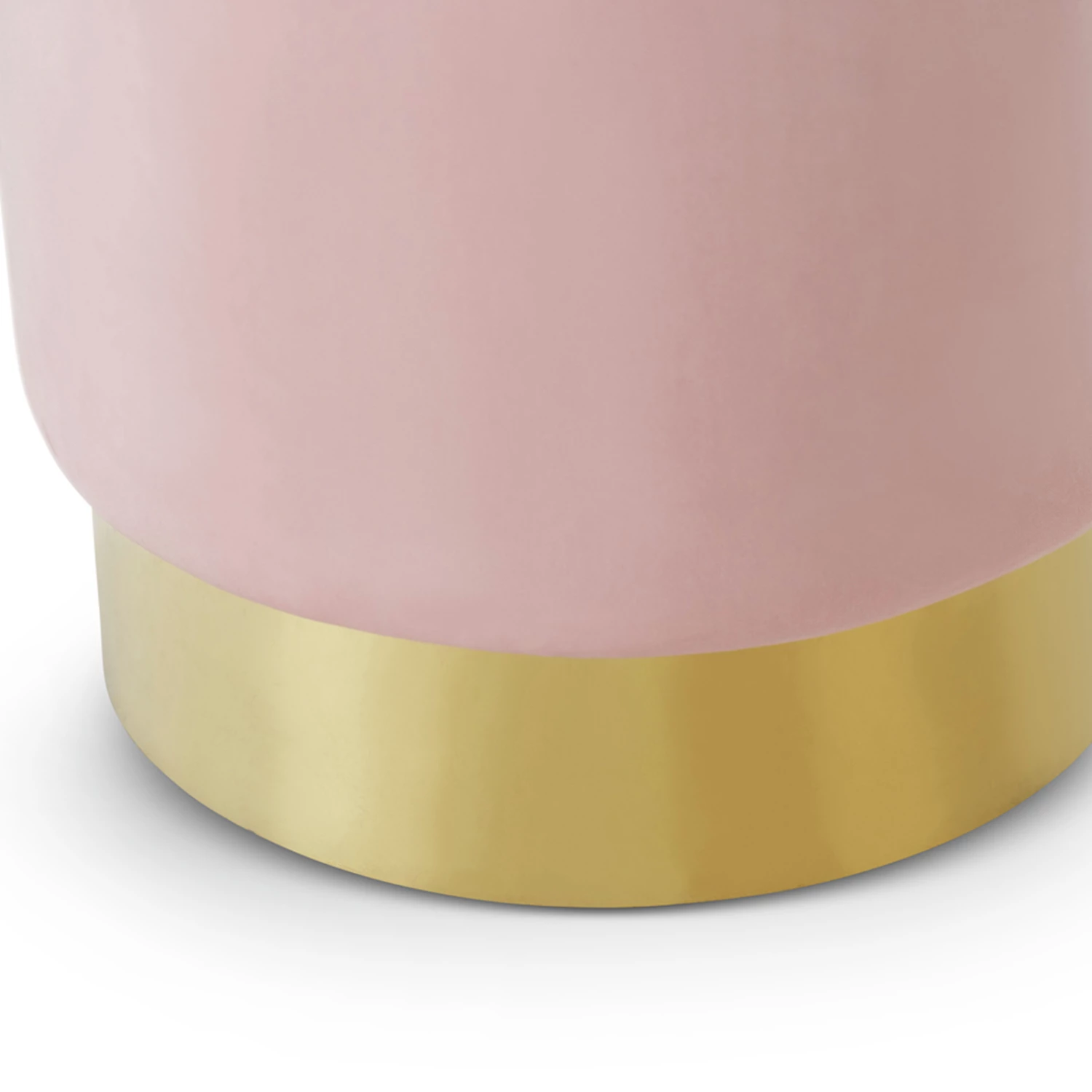 Best Pirce π L3 Home Mila Blush Pink & Gold Velvet Round Ottoman Light Pink - To Australia π 6 Best Pirce π L3 Home Mila Blush Pink & Gold Velvet Round Ottoman Light Pink - To Australia π - Image 4