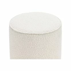Deals 🌟 Australia Sale - L3 Home Mila Round Bouclé Cream Ottoman Stool With Brushed Gold Base 🤩 -L3 Home Sales 3c07e1c59fa04efd898af6ac0134d253