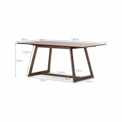 Wholesale 💯 L3 Home Manhattan 180cm Rectangular Walnut Dining Table Brown - To Australia ✔️ -L3 Home Sales 3e343236910c463a9bf2db9a184438ea