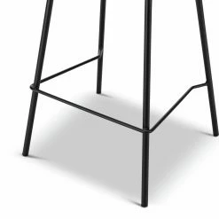 Best Pirce ✨ L3 Home Sadel Set Of 2 65cm Grey Fabric High Back Barstools With Black Steel Legs - To Australia 🔥 -L3 Home Sales 3fce10377f9e4fcc931ea7f004c46f0e