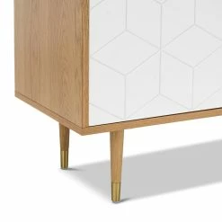 Brand new 💯 Australia Only - L3 Home Hexii Natural Oak & White Sideboard Buffet 😍 -L3 Home Sales 417fd3be92a44eeba29f43f72903d13c