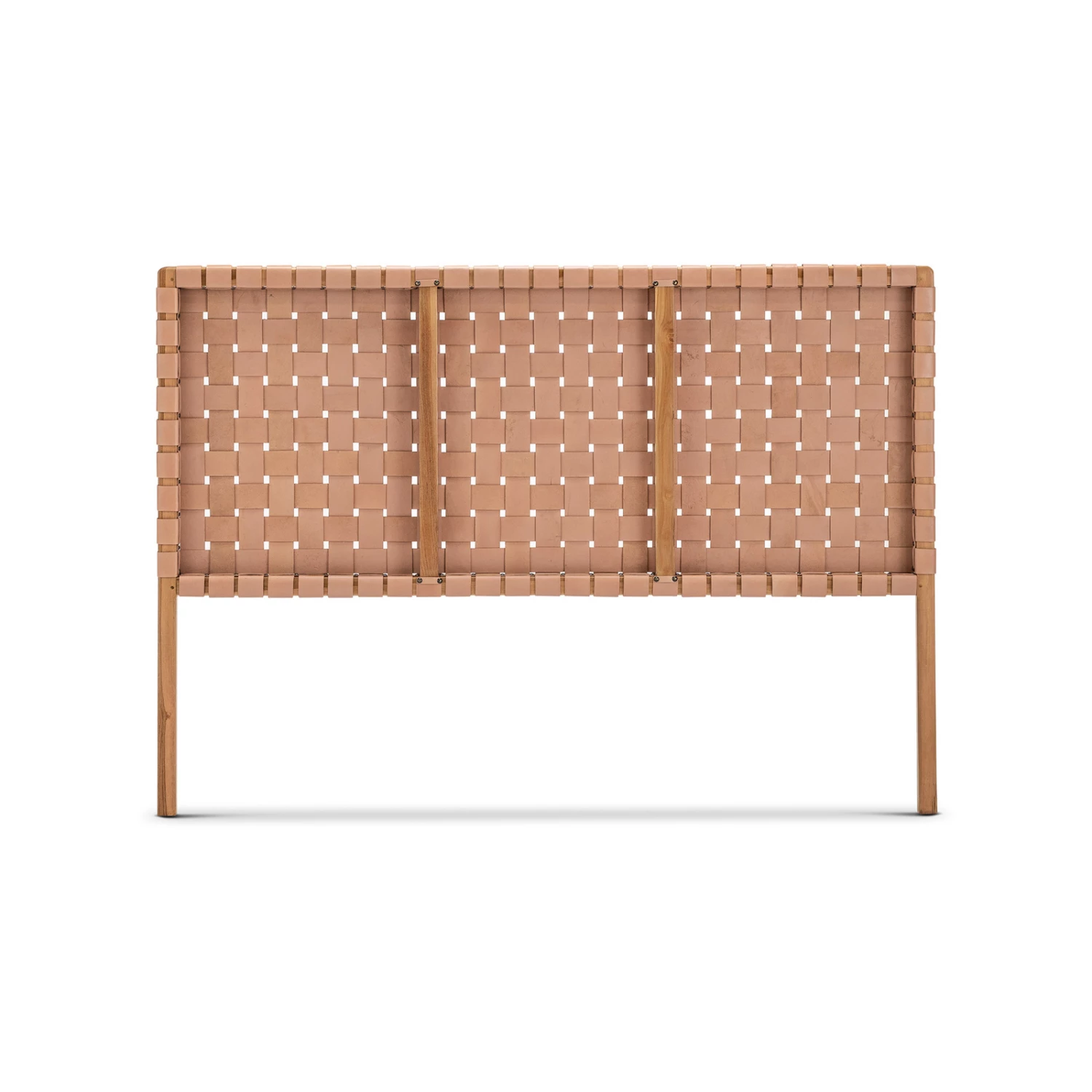 Wholesale 𧨠L3 Home Casey Queen Size Nude Tan Woven Leather Natural Solid Teak Wood Bedhead - To Australia π 4 Wholesale 𧨠L3 Home Casey Queen Size Nude Tan Woven Leather Natural Solid Teak Wood Bedhead - To Australia π - Image 2