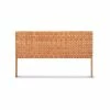 Hot Sale 🎁 Australia Only - L3 Home Lazie King Size Teak & Natural Tan Leather Bedhead 🔥 -L3 Home Sales 43d8040ad40d437bb3eac91bcd0098d4