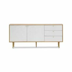 Brand new 💯 Australia Only - L3 Home Hexii Natural Oak & White Sideboard Buffet 😍 -L3 Home Sales 47118bdb279241bb9ae549c4026e8c90