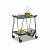 Coupon ⌛ Australia Sale - L3 Home Kian Matte Black Steel Bar Cart Drink Trolley 🎁 -L3 Home Sales 487af7f410374bd099711c53a73e24b1