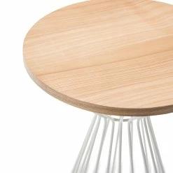 Promo 🔔 Australia Sale - L3 Home Fabiano Light Oak & White Round Side Table 🌟 -L3 Home Sales 4a64d16df10a447b99ff850e0e70d454