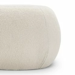 Hot Sale 👏 L3 Home Venus Round 50cm Bouclé Cream Pouf Ottoman - To Australia 🎁 -L3 Home Sales 515021c8af854b9e9f48747e3aa48ab4
