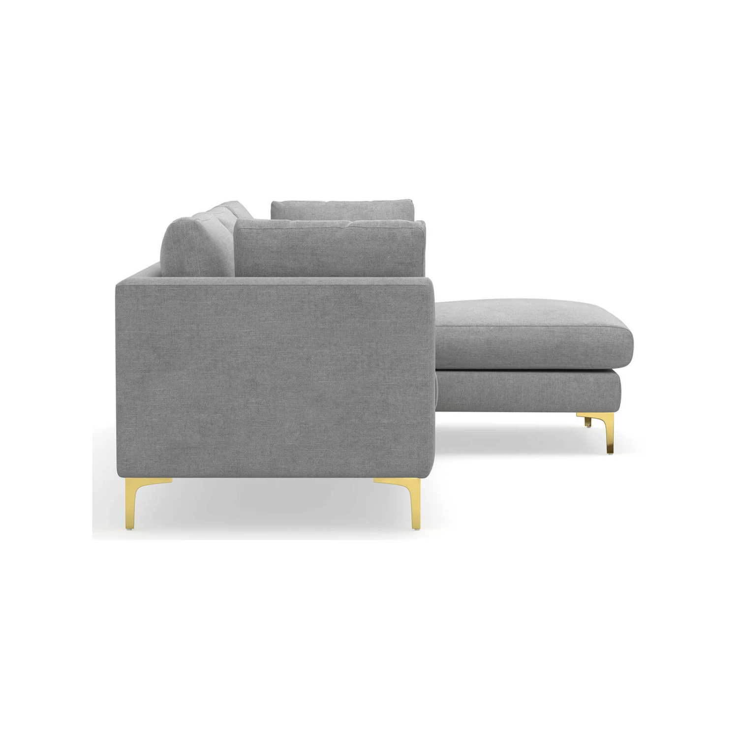 New π₯ L3 Home Alex 3.5 Seater Dove Grey Fabric Sectional Sofa With Right Chaise Lounge Light Grey - To Australia π 6 New π₯ L3 Home Alex 3.5 Seater Dove Grey Fabric Sectional Sofa With Right Chaise Lounge Light Grey - To Australia π - Image 4