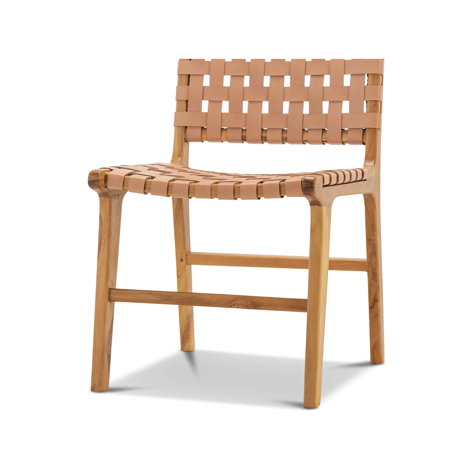 Brand new π L3 Home Casey Set Of 2 Nude Tan Woven Leather Natural Teak Wood Dining Chairs - To Australia π 10 Brand new π L3 Home Casey Set Of 2 Nude Tan Woven Leather Natural Teak Wood Dining Chairs - To Australia π - Image 8