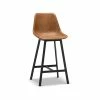 Best deal 👏 Australia Sale - L3 Home Hanns Set Of 2 67cm Whiskey Tan Vegan Leather High Back Barstools 🔔 -L3 Home Sales 54628aea415540dabc52dfed8cb50220