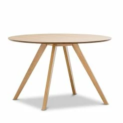 Wholesale 😉 Australia Only - L3 Home Milari 5 Piece Round Natural Oak Dining Set With Replica Black Padded Eames Chairs 😉 -L3 Home Sales 54d078459ebc486bb42897deb6e02dc9