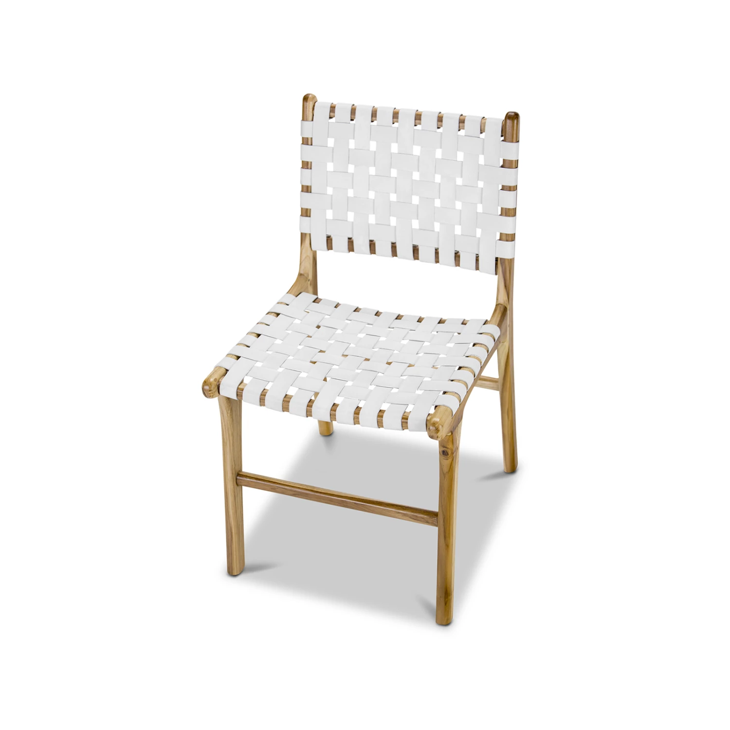 New π€© Australia Sale - L3 Home Lazie Set Of 2 White Leather Strapping Teak Wood Dining Chair 𧨠6 New π€© Australia Sale - L3 Home Lazie Set Of 2 White Leather Strapping Teak Wood Dining Chair 𧨠- Image 4