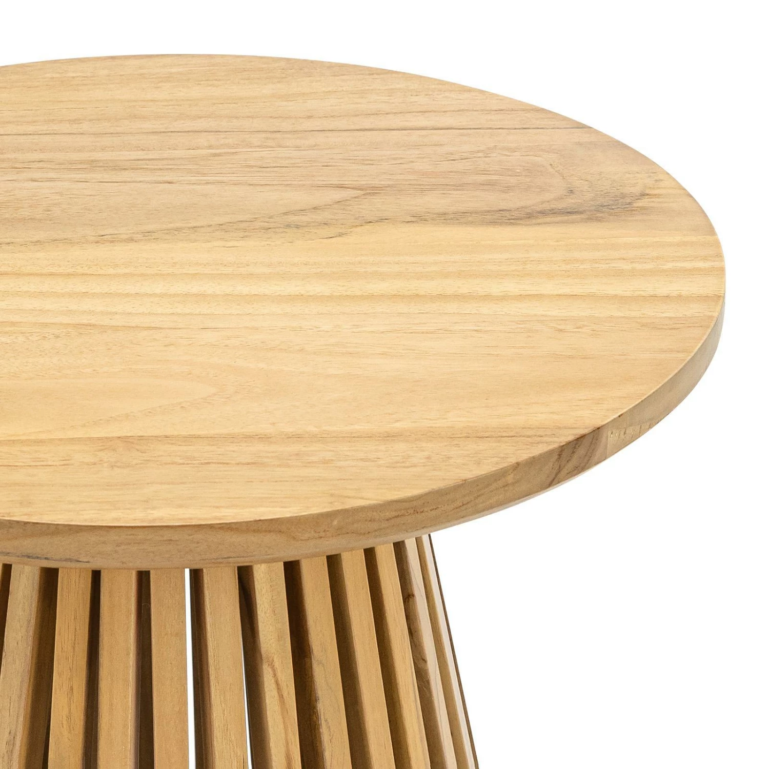 Budget π L3 Home Pedie Round 50cm Natural Solid Teak Wood Slat Side Table - To Australia π 7 Budget π L3 Home Pedie Round 50cm Natural Solid Teak Wood Slat Side Table - To Australia π - Image 5
