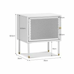 Promo π Australia Only - L3 Home Mesh 1 Door White Steel Side Table Storage Cabinet π 18 Promo π Australia Only - L3 Home Mesh 1 Door White Steel Side Table Storage Cabinet π -L3 Home Sales 5ef19cbc00784cf39d4db22cb6665ea2