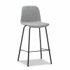 Best Pirce ✨ L3 Home Sadel Set Of 2 65cm Grey Fabric High Back Barstools With Black Steel Legs - To Australia 🔥 -L3 Home Sales 61b0ac405eb14557b9eb1059eac750cf